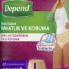Depend Kadınlar İçin Emici Külot Large L Beden 9'lu Paket