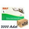 BRP Lateks Pudrasız Muayene Eldiveni 20 Kutu 2000 Adet Large