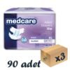 Medcare Maxi Bel Bantlı Hasta Bezi 8 Damla XLarge En Büyük Boy XL Beden 30'lu 3 Paket 90 Adet
