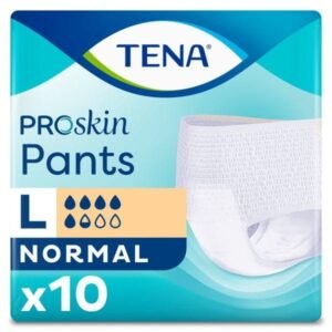 TENA ProSkin Pants Normal Emici Külot, Büyük Boy (L), 5.5 Damla 10'lu Paket