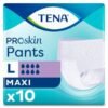 TENA ProSkin Pants Maxi Emici Külot, Büyük Boy (L), 8 Damla, 10'lu