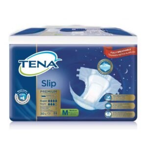 TENA Slip Premium Super Night Bel Bantlı Hasta Bezi, Orta Boy (M), 7 Damla, 30'lu Paket