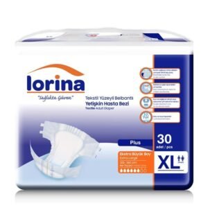 Lorina Tekstil Yüzeyli Bel Bantlı Yetişkin Hasta Bezi XLarge 30'lu