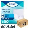 TENA ProSkin Pants Extra Emici Külot, Orta Boy (M), 6 Damla, 30'lu 2 Paket 60 Adet