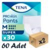 TENA ProSkin Pants Super Emici Külot, Orta Boy (M), 7 Damla, 30'lu 2 Paket 60 Adet