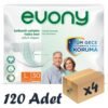 Evony Bel Bantlı Yetişkin Hasta Bezi Large 30'lu 4 Paket 120 Adet