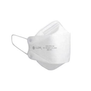 LDR FFP2 3 Panelli Solunum Koruyucu N95 Maske Beyaz Tekli Steril Paket