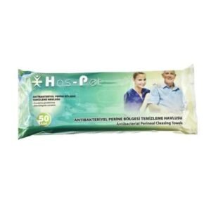 Has-Pet Antibakteriyel Perine Bölgesi Temizleme Havlusu 30x32 cm 50'li