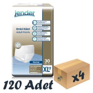 Jender Emici Külot Yetişkin Hasta Bezi XL 30’lu 4 Paket 120 Adet