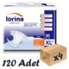 Lorina Tekstil Yüzeyli Bel Bantlı Yetişkin Hasta Bezi XLarge 30'lu 4 Paket 120 Adet