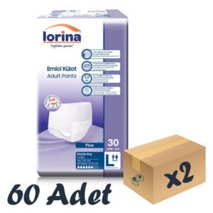 Lorina Yetişkin Emici Külot Large 30'lu 2 Paket 60 Adet