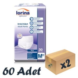 Lorina Yetişkin Emici Külot Medium 30'lu 2 Paket 60 Adet