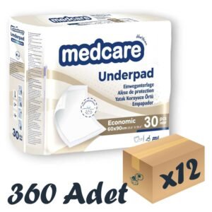 Medcare Ekonomik Yatak Koruyucu Örtü 60x90cm 30'lu 12 Paket 360 Adet (Bej)