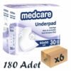 Medcare Normal Yatak Koruyucu Örtü 60x90cm 30'lu 6 Paket 180 Adet (Mor)