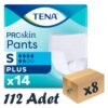 TENA ProSkin Pants Plus Emici Külot, Küçük Boy (S), 6 Damla, 14'lü 8 Paket 112 Adet