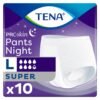 TENA ProSkin Pants Night Emici Külot Gece Bezi, Büyük Boy (L), 7.5 Damla 10'lu Paket