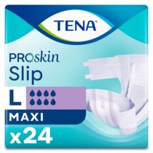 TENA Slip Maxi Bel Bantlı Hasta Bezi, Büyük Boy (L), 8 Damla, 24'lü Paket