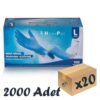Has-Pet Mavi Nitril Eldiven Large 100’lü 20 Paket 2000 Adet