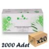 Has-Pet Lateks Muayene Eldiveni Pudrasız Medium 100’lü 20 Paket 2000 Adet
