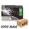 Has-pet Siyah Nitril Pudrasız Eldiven Medium 100’lü 10 Paket 1000 Adet