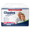 Giggles Yetişkin Tekstil Yüzeyli Belbantlı Hasta Bezi Orta Boy (M) 30’lu 4 Paket 120 Adet