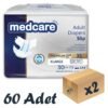 Medcare Premium Bel Bantlı Hasta Bezi 6 Damla XLarge En Büyük Boy XL Beden 30'lu 2 Paket 60 Adet